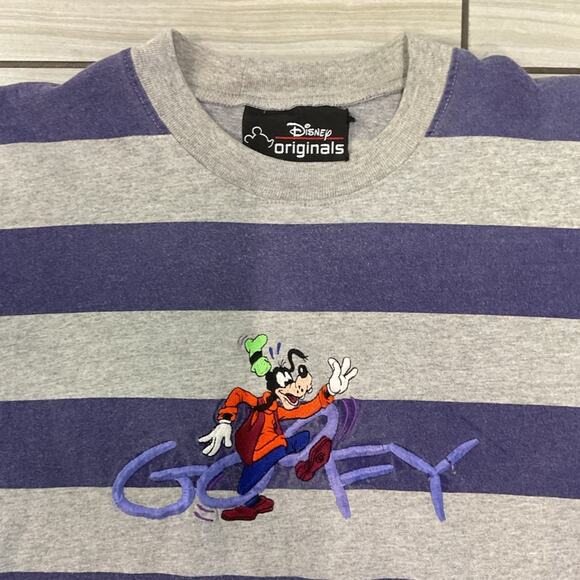 Vintage Disney Original Striped Goofy T-Shirt - Picture 3 of 4